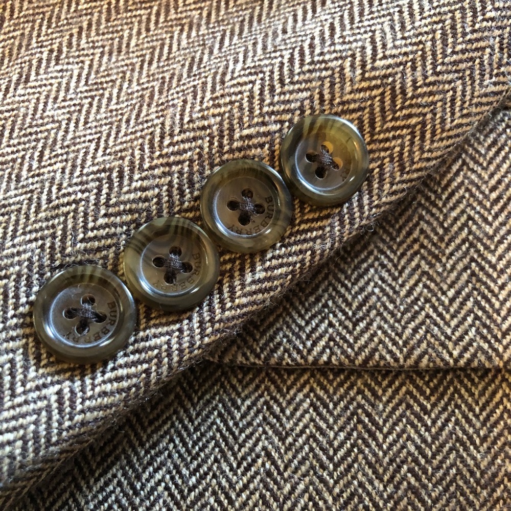 Burberry Herringbone Wool Sport Coat
